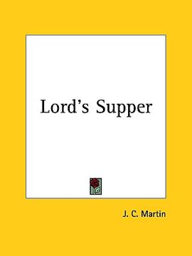 portada lord's supper (en Inglés)