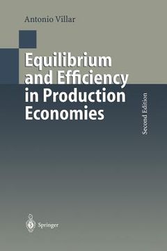portada equilibrium and efficiency in production economies (en Inglés)