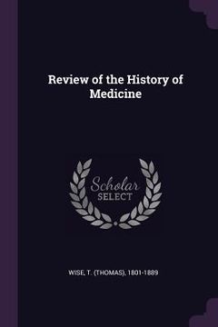 portada Review of the History of Medicine (in English)