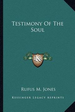 portada testimony of the soul (en Inglés)