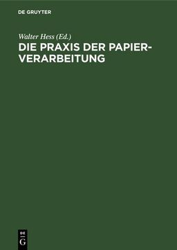 portada Die Praxis der Papier-Verarbeitung (in German)