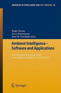 portada ambient intelligence - software and applications: 2nd international symposium on ambient intelligence (isami 2011) (en Inglés)