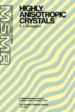 portada highly anisotropic crystals (in English)