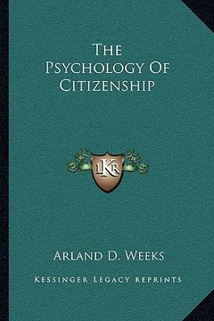 portada the psychology of citizenship (en Inglés)
