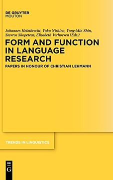 portada Form and Function in Language Research (Trends in Linguistics. Studies and Monographs [Tilsm]) 