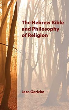 portada The Hebrew Bible and Philosophy of Religion (Society of Biblical Literature. Resources for Biblical Study) (en Inglés)
