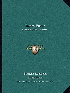portada james ensor: peintre and graveur (1899) (en Inglés)