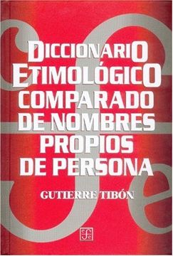 portada Diccionario Etimológico Comparado de Nombres Propios de Persona (in Spanish)