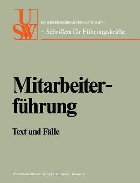 portada Mitarbeiterführung: Text Und Fälle (en Alemán)