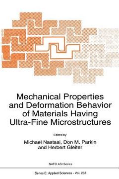 portada Mechanical Properties and Deformation Behavior of Materials Having Ultra-Fine Microstructures (en Inglés)