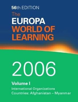 portada World of Learning 2006 Volume 1 (en Inglés)