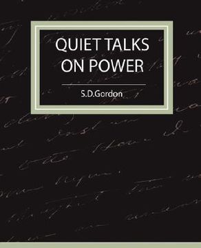 portada quiet talks on power (in English)