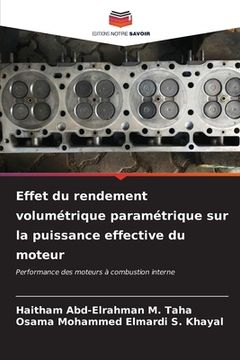 portada Effet du rendement volumétrique paramétrique sur la puissance effective du moteur (en Francés)