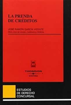 portada La Prenda de créditos (Estudios Derecho Concursal)