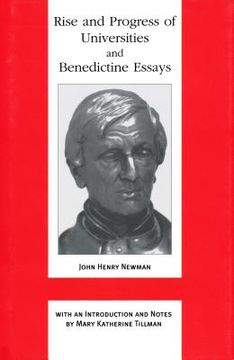 portada rise and progress of universities and benedictine essays: benedictine essays