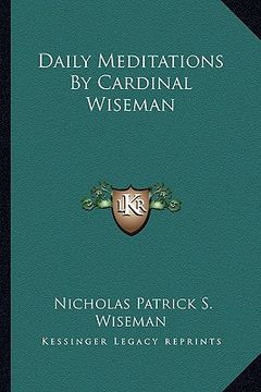 portada daily meditations by cardinal wiseman (in English)