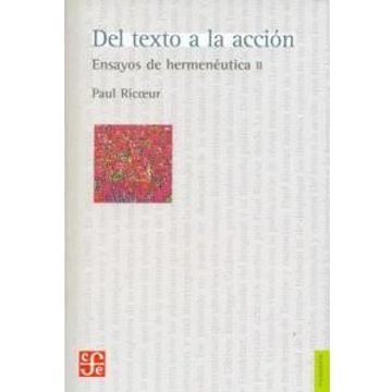 portada Del Texto a la Acción: Ensayos de Hermenéutica ii (in Spanish)