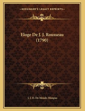 portada Eloge De J. J. Rousseau (1790) (en Francés)