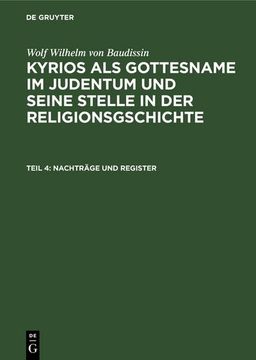 portada Nachträge und Register (en Alemán)