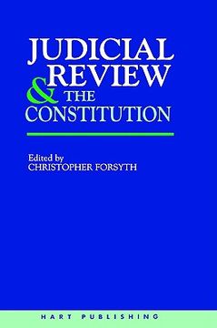 portada judicial review and the constitution (en Inglés)