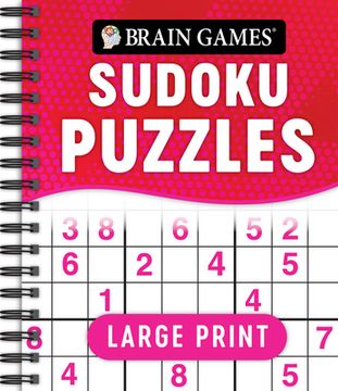 portada Brain Games - Large Print Sudoku Puzzles (Swoosh) (en Inglés)