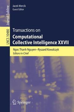 portada Transactions on Computational Collective Intelligence XXVII (in English)