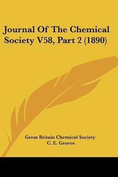 portada journal of the chemical society v58, part 2 (1890) (en Inglés)