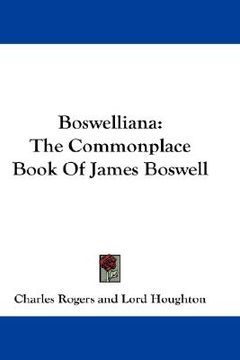 portada boswelliana: the commonplace book of james boswell (en Inglés)