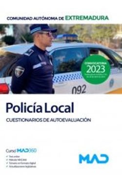 portada Policía Local de Extremadura. Cuestionarios de Autoevaluación. Ayuntamientos de Extremadura