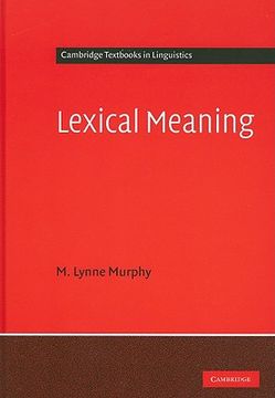portada Lexical Meaning Hardback (Cambridge Textbooks in Linguistics) (en Inglés)