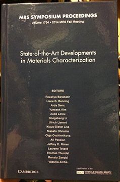 portada State-Of-The-Art Developments in Materials Characterization: Volume 1754 (Mrs Proceedings) (en Inglés)