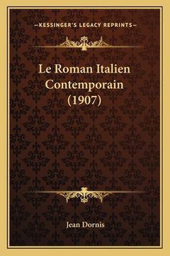 portada Le Roman Italien Contemporain (1907) (in Italian)