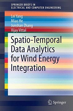 portada Spatio-Temporal Data Analytics for Wind Energy Integration (Springerbriefs in Electrical and Computer Engineering) (in English)