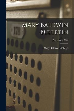 portada Mary Baldwin Bulletin; November 1960 (in English)