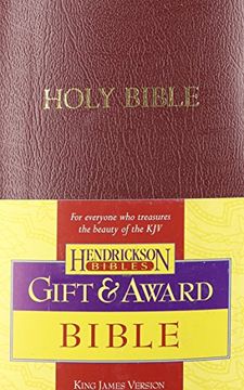 portada Kjv Gift & Award Bible: Burgundy (in English)
