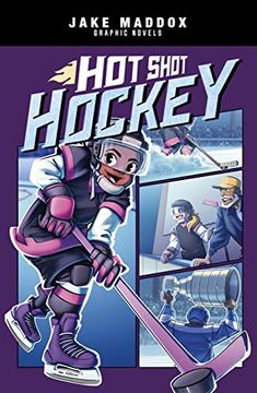 portada Hot Shot Hockey (Jake Maddox Graphic Novels) 