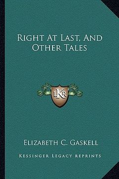 portada right at last, and other tales (in English)