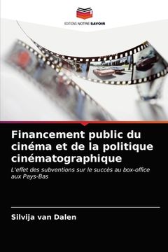 portada Financement public du cinéma et de la politique cinématographique (en Francés)