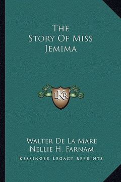 portada the story of miss jemima (en Inglés)