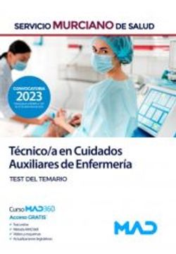 portada Técnico/A en Cuidados Auxiliares de Enfermería. Test. Servicio Murciano de Salud (Sms)