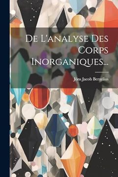 portada De L'analyse des Corps Inorganiques. (in French)