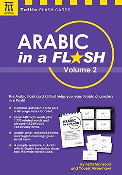 portada Arabic in a Flash kit Volume 2 (Tuttle Flash Cards) (en Inglés)