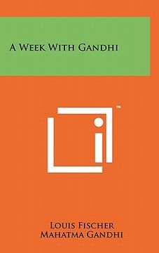 portada a week with gandhi (en Inglés)