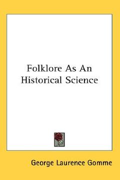 portada folklore as an historical science (en Inglés)