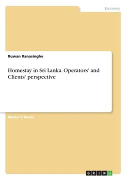 portada Homestay in Sri Lanka. Operators' and Clients' perspective (en Inglés)