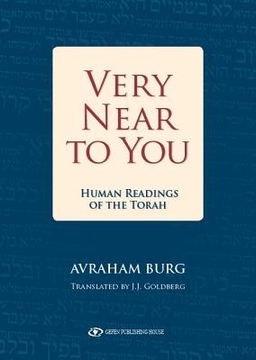 portada Very Near to You: Human Readings of the Torah (en Inglés)