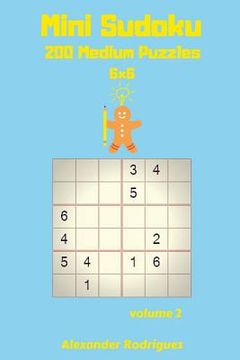 portada Mini Sudoku Puzzles -200 Medium 6x6 vol. 2 (in English)
