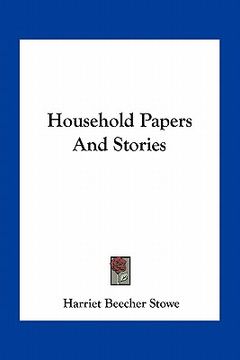 portada household papers and stories (en Inglés)