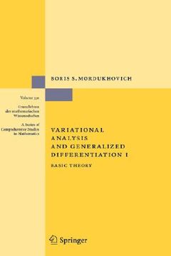 portada variational analysis and generalized differentiation i: basic theory (en Inglés)