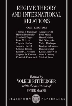 portada Regime Theory and International Relations (Clarendon Paperbacks) (in English)